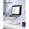imageLamicall Adjustable Laptop Stand Portable Laptop Riser Aluminum Laptop Stand for Desk Foldable Ergonomic Computer Notebook Stand Holder for MacBook Air Pro Dell XPS HP 10173  Silver4Pink