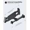imageLamicall Car Headrest Mount Tablet Headrest Holder  Stand Cradle Compatible with iPad Pro Air Mini Galaxy Tabs Other 47105quot Cellphones and Tablets  BlackBlack