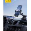 imageLamicall Car Phone Holder Mount 3in1 MilitaryGrade Suction Cup 360 Rotation Phone Holders for Your Car Metal Hook Cell Phone Car Mount Dashboard Vent Windshield for iPhone 16 All SmartphoneNEW Upgraded  LeatherGrain