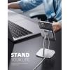 imageLamicall Phone Stand for Apple 15W MagSafe Charger  Charger Not Included 360 Rotation Adjustable Aluminum Charging Holder Dock for Desk Compatible with iPhone 16 15 14 13 12 Pro Pro Max Plusfor 15W Charger