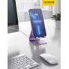 imageLamicall Pink Phone Stand Desk Accessories  Rose Gold Pink Cell Phone Holder Office Decor Office Desktop Accessories Suitable for iPhone 16 15 14 13 Pro Max 48 Phonepurple