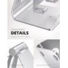 imageLamicall Pink Phone Stand Desk Accessories  Rose Gold Pink Cell Phone Holder Office Decor Office Desktop Accessories Suitable for iPhone 16 15 14 13 Pro Max 48 PhoneSilver