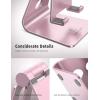 imageLamicall Pink Phone Stand Desk Accessories  Rose Gold Pink Cell Phone Holder Office Decor Office Desktop Accessories Suitable for iPhone 16 15 14 13 Pro Max 48 PhoneRose gold 2