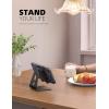 imageLamicall Pink Phone Stand Desk Accessories  Rose Gold Pink Cell Phone Holder Office Decor Office Desktop Accessories Suitable for iPhone 16 15 14 13 Pro Max 48 PhoneBlack