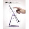 imageLamicall Pink Phone Stand Desk Accessories  Rose Gold Pink Cell Phone Holder Office Decor Office Desktop Accessories Suitable for iPhone 16 15 14 13 Pro Max 48 Phonepurple
