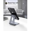 imageLamicall Pink Phone Stand Desk Accessories  Rose Gold Pink Cell Phone Holder Office Decor Office Desktop Accessories Suitable for iPhone 16 15 14 13 Pro Max 48 Phonegrey