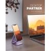imageLamicall Pink Phone Stand Desk Accessories  Rose Gold Pink Cell Phone Holder Office Decor Office Desktop Accessories Suitable for iPhone 16 15 14 13 Pro Max 48 Phonepurple