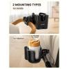imageLamicall Stroller Cup Holder with Phone Holder  2in1 Stable AntiSlip Stroller Accessories for Uppababy Doona Nuna Jogger Britax Bugaboo Walker Wheelchair Bike ScooterUniversal