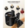 imageLamicall Stroller Cup Holder with Phone Holder  2in1 Stable AntiSlip Stroller Accessories for Uppababy Doona Nuna Jogger Britax Bugaboo Walker Wheelchair Bike ScooterUniversal