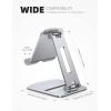imageLamicall Tablet Stand Foldable Tablet Holder  Adjustable Tablet Dock Compatible with iPad Pro 11129 Mini Air Tabs Kindle and 47quot  13quot Tablet  SilverSilver