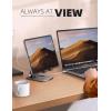 imageLamicall Tablet Stand Foldable Tablet Holder  Adjustable Tablet Dock Compatible with iPad Pro 11129 Mini Air Tabs Kindle and 47quot  13quot Tablet  SilverBlack