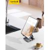 imageLamicall Tablet Stand Foldable Tablet Holder  Adjustable Tablet Dock Compatible with iPad Pro 11129 Mini Air Tabs Kindle and 47quot  13quot Tablet  SilverBlack