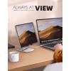 imageLamicall Tablet Stand Foldable Tablet Holder  Adjustable Tablet Dock Compatible with iPad Pro 11129 Mini Air Tabs Kindle and 47quot  13quot Tablet  SilverSilver