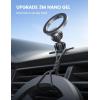 imageLamicall for Magsafe Car Mount  20X N55 Magnets Magnetic Phone Holder for Your Car Dashboard Vent Car Phone Holder for iPhone 16 15 14 13 12 Pro Plus Max Mini fits Magsafe Phone caseNEW Upgraded  Silver