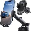imageLamicall Car Phone Holder Mount 3in1 MilitaryGrade Suction Cup 360 Rotation Phone Holders for Your Car Metal Hook Cell Phone Car Mount Dashboard Vent Windshield for iPhone 16 All SmartphoneBlack