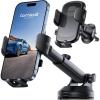 imageLamicall Car Phone Holder Mount 3in1 MilitaryGrade Suction Cup 360 Rotation Phone Holders for Your Car Metal Hook Cell Phone Car Mount Dashboard Vent Windshield for iPhone 16 All SmartphoneNEW Upgraded  LeatherGrain