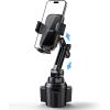 imageLamicall Cup Phone Holders for Your Car Thick Cases Friendly Universal Adjustable Car Cell Phone Mount for Truck Golf Cart iPhone 16 Galaxy S25 Ultra and All 4quot7quot SmartphonesNEW Upgraded  Lucite black