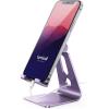 imageLamicall Pink Phone Stand Desk Accessories  Rose Gold Pink Cell Phone Holder Office Decor Office Desktop Accessories Suitable for iPhone 16 15 14 13 Pro Max 48 Phonepurple