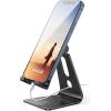 imageLamicall Pink Phone Stand Desk Accessories  Rose Gold Pink Cell Phone Holder Office Decor Office Desktop Accessories Suitable for iPhone 16 15 14 13 Pro Max 48 PhoneBlack