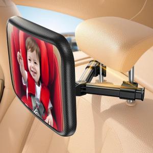imageLamicall Baby Car Mirror for Backseat  2025 Safest Triangle Hook Clip Acrylic Car Seat Mirror for Rear Facing 360 Rotation ampamp Wide Clear View 3S Quick Install Newborn Baby Essentials Accessories128