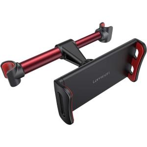 imageLamicall Car Headrest Mount Tablet Headrest Holder  Stand Cradle Compatible with iPad Pro Air Mini Galaxy Tabs Other 47105quot Cellphones and Tablets  BlackRed