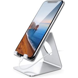 imageLamicall Cell Phone Stand Phone Dock Cradle Holder Stand for Office Desk  BlackSliver