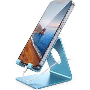imageLamicall Cell Phone Stand Phone Dock Cradle Holder Stand for Office Desk  Blackgblue
