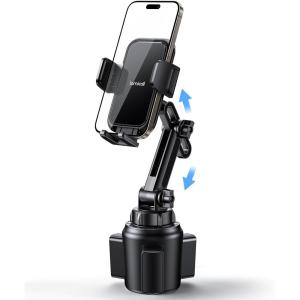 imageLamicall Cup Phone Holders for Your Car Thick Cases Friendly Universal Adjustable Car Cell Phone Mount for Truck Golf Cart iPhone 16 Galaxy S25 Ultra and All 4quot7quot SmartphonesNEW Upgraded  Lucite black