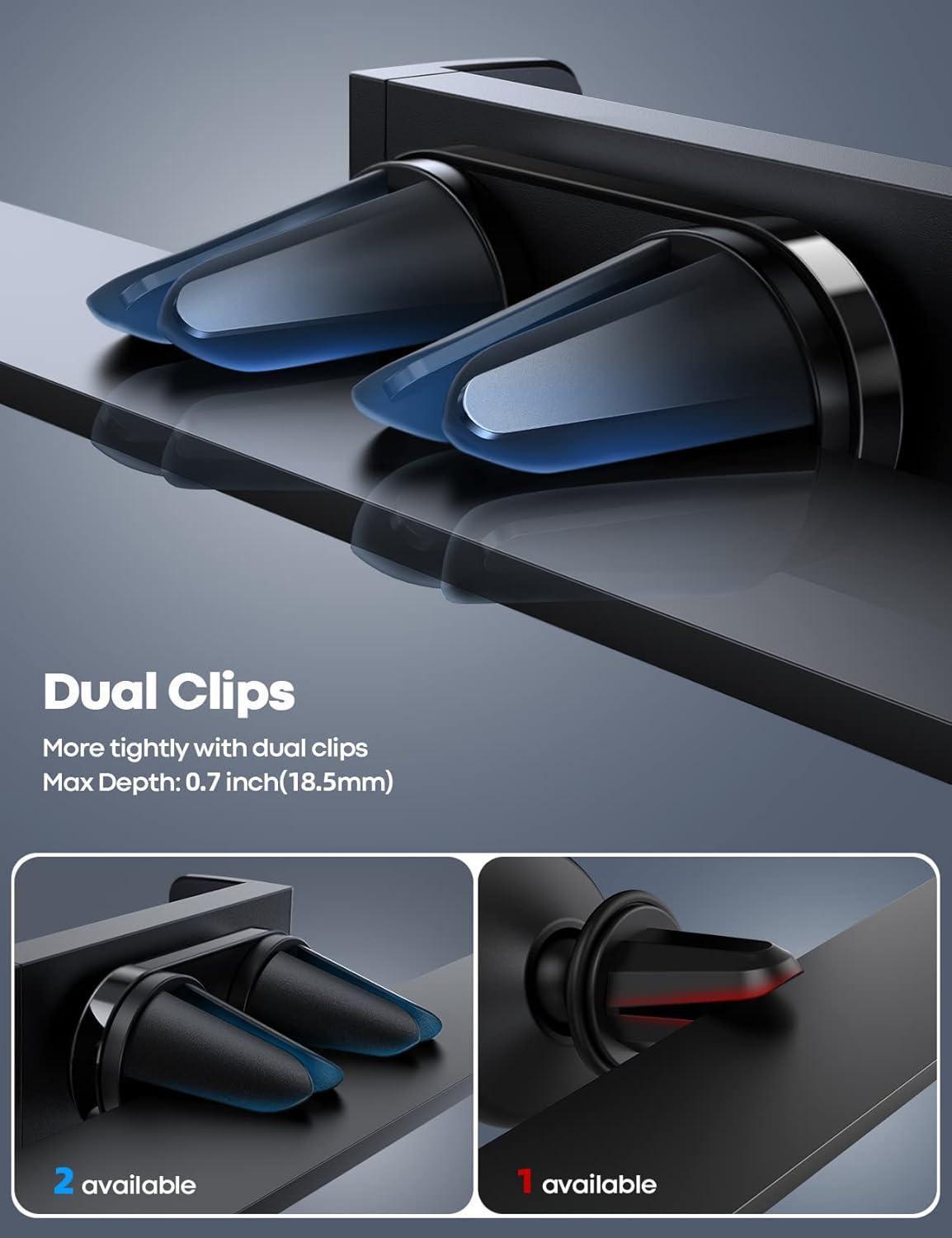 imageLamicall Car Vent Phone Mount  Air Vent Clip Holder Universal Stand Hands Free Cradle Compatible with Cell Phone 16 15 14 13 12 Mini 11 Pro Xs Max Xr X 8 7 6 6s Plus SE Smartphones Black1Black