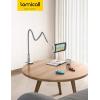 imageLamicall Gooseneck Tablet Holder Tablet Stand  Flexible Arm Clip Tablet Mount Compatible with iPad mini Pro Air Kindle Switch Galaxy Tabs More 47105quot Devices  GrayGray