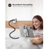 imageLamicall Gooseneck Tablet Holder Tablet Stand  Flexible Arm Clip Tablet Mount Compatible with iPad mini Pro Air Kindle Switch Galaxy Tabs More 47105quot Devices  GrayBlack