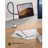 imageLamicall Gooseneck Tablet Holder Tablet Stand  Flexible Arm Clip Tablet Mount Compatible with iPad mini Pro Air Kindle Switch Galaxy Tabs More 47105quot Devices  GrayBlack