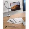 imageLamicall Gooseneck Tablet Holder Tablet Stand  Flexible Arm Clip Tablet Mount Compatible with iPad mini Pro Air Kindle Switch Galaxy Tabs More 47105quot Devices  GrayGray