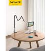 imageLamicall Gooseneck Tablet Holder Tablet Stand  Flexible Arm Clip Tablet Mount Compatible with iPad mini Pro Air Kindle Switch Galaxy Tabs More 47105quot Devices  GrayBlack