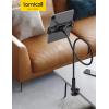 imageLamicall Gooseneck Tablet Mount Holder for Bed  Flexible Tablet Arm Clamp for Bed Compatible with Pad Mini 79 Air 97 Pro 105 Kindle Switch Galaxy Tabs More 4711quot Device  BlackBlack