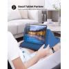 imageLamicall Tablet Pillow Stand Pillow Soft Pad for Lap  Tablet Holder Dock for Bed with 6 Viewing Angles for iPad Pro 97 105 11 129 Air Mini 4 3 Kindle Galaxy Tab EReader Purplish RedRoyal Blue