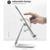 imageLamicall Tablet Stand Tablet Holder for Desk  MultiAngle Adjustable Tablet Desktop Dock Cradle Compatible with iPad Pro 11 129 Air Mini Fire HD Galaxy Tab and Other 413quot Tablets SilverSilver