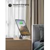 imageLamicall Tablet Stand Tablet Holder for Desk  MultiAngle Adjustable Tablet Desktop Dock Cradle Compatible with iPad Pro 11 129 Air Mini Fire HD Galaxy Tab and Other 413quot Tablets SilverGrey