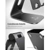 imageLamicall Tablet Stand Tablet Holder for Desk  MultiAngle Adjustable Tablet Desktop Dock Cradle Compatible with iPad Pro 11 129 Air Mini Fire HD Galaxy Tab and Other 413quot Tablets SilverBlack