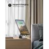 imageLamicall Tablet Stand Tablet Holder for Desk  MultiAngle Adjustable Tablet Desktop Dock Cradle Compatible with iPad Pro 11 129 Air Mini Fire HD Galaxy Tab and Other 413quot Tablets SilverBlack