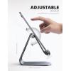 imageTablet Stand Adjustable Lamicall Tablet Stand  Desktop Stand Holder Dock Compatible with Tablet Such as iPad 2018 Pro 97 105 Air Mini 4 3 2 Kindle Nexus Accessories EReader 413 BlackGray