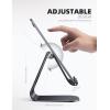 imageTablet Stand Adjustable Lamicall Tablet Stand  Desktop Stand Holder Dock Compatible with Tablet Such as iPad 2018 Pro 97 105 Air Mini 4 3 2 Kindle Nexus Accessories EReader 413 BlackBlack