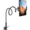 imageLamicall Gooseneck Tablet Mount Holder for Bed  Flexible Tablet Arm Clamp for Bed Compatible with Pad Mini 79 Air 97 Pro 105 Kindle Switch Galaxy Tabs More 4711quot Device  BlackBlack
