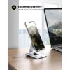 imageLamicall   Adjustable Cell Phone Stand Desk  Foldable Desktop Phone Holder Cradle Dock Compatible with iPhone 15 14 Plus Pro Pro Max 13 12 X XS411 Phone SliverSliver