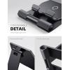 imageLamicall   Adjustable Cell Phone Stand Desk  Foldable Desktop Phone Holder Cradle Dock Compatible with iPhone 15 14 Plus Pro Pro Max 13 12 X XS411 Phone SliverBlack