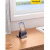 imageLamicall   Adjustable Cell Phone Stand Desk  Foldable Desktop Phone Holder Cradle Dock Compatible with iPhone 15 14 Plus Pro Pro Max 13 12 X XS411 Phone SliverBlack