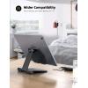 imageLamicall   Adjustable Cell Phone Stand Desk  Foldable Desktop Phone Holder Cradle Dock Compatible with iPhone 15 14 Plus Pro Pro Max 13 12 X XS411 Phone SliverBlack