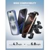 imageLamicall Bike Phone Holder Mount  Motorcycle Handlebar Phone Mount Clamp One Hand Operation ATV Scooter Phone Clip for iPhone 1615 Pro Max  14 Plus Galaxy S10 and 4768quot Cellphone BlackBlack