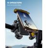 imageLamicall Bike Phone Holder Mount  Motorcycle Handlebar Phone Mount Clamp One Hand Operation ATV Scooter Phone Clip for iPhone 1615 Pro Max  14 Plus Galaxy S10 and 4768quot Cellphone BlackYellow