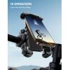 imageLamicall Bike Phone Holder Mount  Motorcycle Handlebar Phone Mount Clamp One Hand Operation ATV Scooter Phone Clip for iPhone 1615 Pro Max  14 Plus Galaxy S10 and 4768quot Cellphone BlackBlack